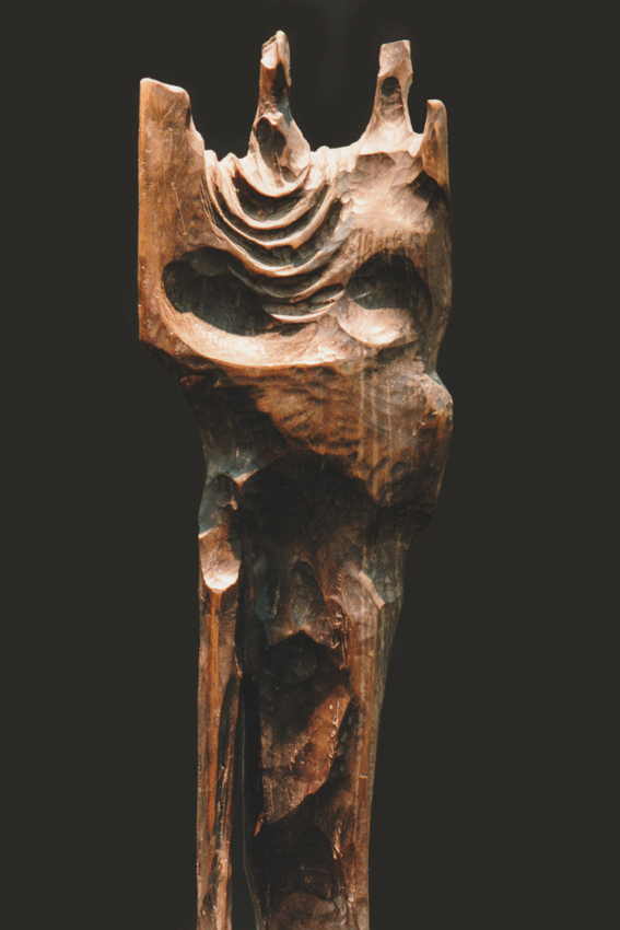 Dama, drewno lipowe, wys. 63 cm, szer. 23 cm, gł. 8 cm