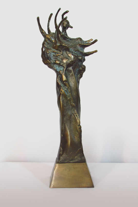Statuetka "Świr", brąz, wys. 31 cm, szer, 11 cm