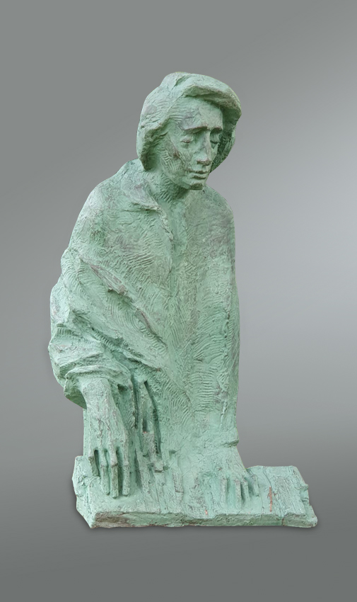 Chopin, żywica poliestrowa, wys. 113 cm, szer. podstawy 50 cm, głębokość 40 cm